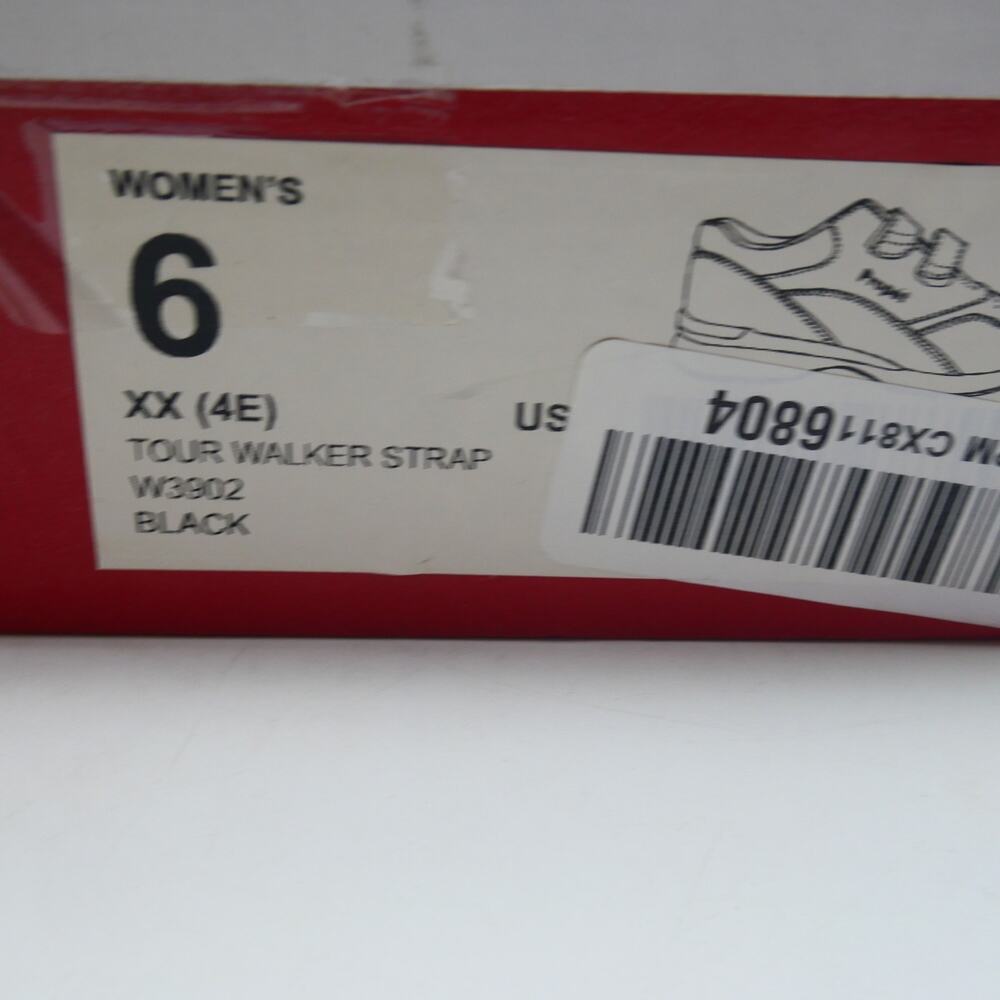 NEW Propet Women's 6  Wide 4E (XX) Tour Walker Strap Black Leather Shoes - Picture 9 of 9